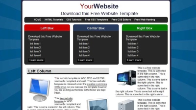 free css xhtml template #31